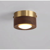 Houten Plafondlamp Walnoot/Essen – LED Spot Ø3-5m² Modern