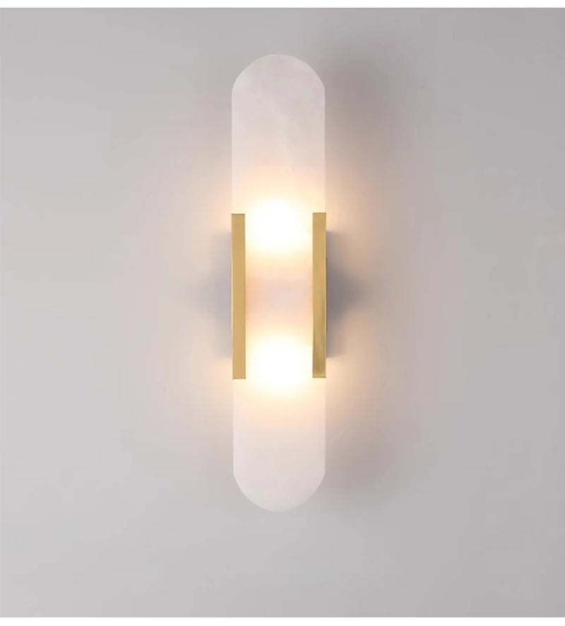 Marmeren Wandlamp – Moderne LED Sconce Zwart/Goud G4 Fitting