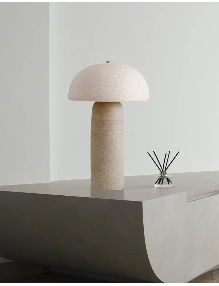 Wabi-Sabi Tafellamp – Japanse Keramiek Potvorm G9 LED Designlamp