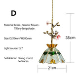 Vintage Franse Rozen Hanglamp – Massief Koper & Glas E27 LED