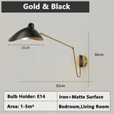 Industriële Wandlamp – Retro Metaal E14 LED Rotatie Sconce