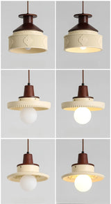Antieke Hanglamp Resin – Retro Bloemen Design, E27, Franse Stijl