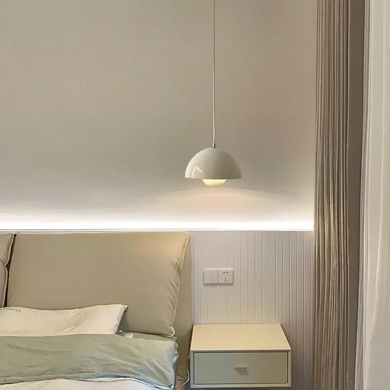 Deense Design Hanglamp – Halfronde Bloemknop LED Pendelarmatuur