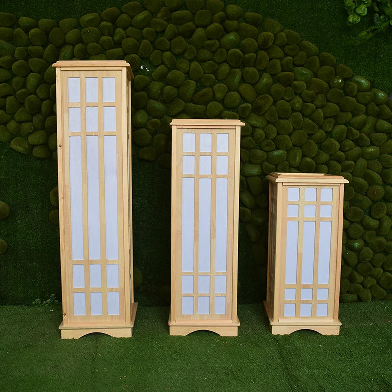 Japanse Houten Vloerlamp – LED Staande Lamp E27 3 Maten