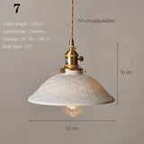 Japanse Keramische Hanglamp – Scandinavische Witte Plafondlamp E27