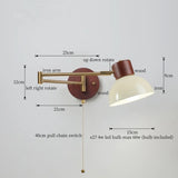 Nordic LED Wandlamp Ivory – Moderne Wandlamp met Trekschakelaar