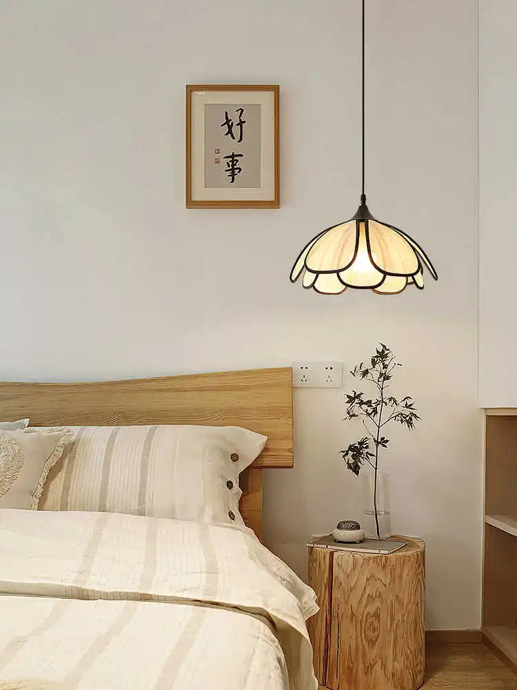 Vintage Lotus Hanglamp Handgeweven E27 Voor Woonkamer & Slaapkamer