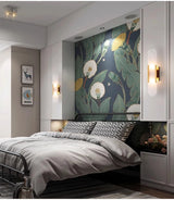 Marmeren Wandlamp – Moderne LED Sconce Zwart/Goud G4 Fitting