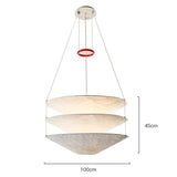 Scandinavische Papieren Hanglamp E27 5-Lichts Voor Woonkamer & Keuken
