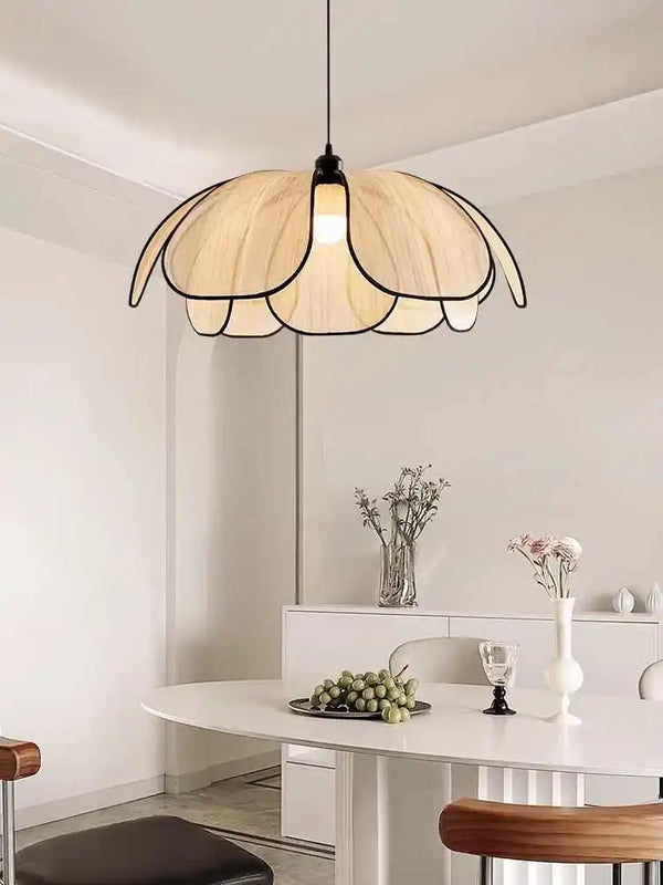 Vintage Lotus Hanglamp Handgeweven E27 Voor Woonkamer & Slaapkamer