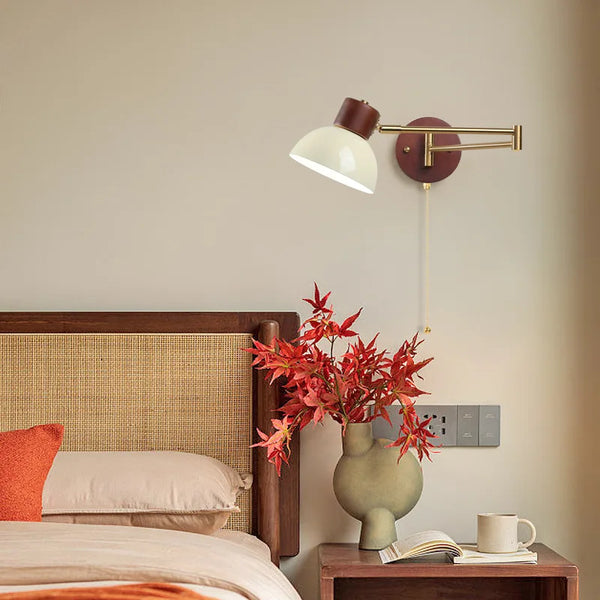 Nordic LED Wandlamp Ivory – Moderne Wandlamp met Trekschakelaar