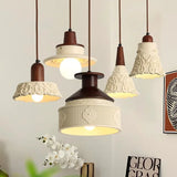 Antieke Hanglamp Resin – Retro Bloemen Design, E27, Franse Stijl