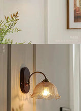 LED Wandlamp Hout & Koper – Vintage Bedlamp voor Woonkamer & Bad