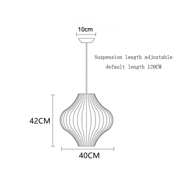 LED Hanglamp Zijde Wit Voor Woonkamer & Hotel