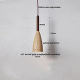 Travertin LED Hanglamp – Japanse Stijl Steen Pendant Light