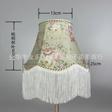 Handgemaakte Stoffen Lampenkap met Kwast – Vintage & Europees Design