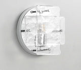 Ijsglas Wandlamp – Chroom Metaal G9 LED Sconce 5–10m²