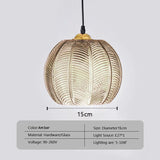 Nordic Hanglamp Glas Groen Bladmotief E27 Modern Woonkamer Slaapkamer