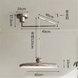 Franse LED Hanglamp – Verstelbare Chrome UFO Plafondlamp 15–30m²