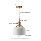 Hanglamp LED Keramiek Wit 4W Nordic Voor Keuken, Woonkamer & Café