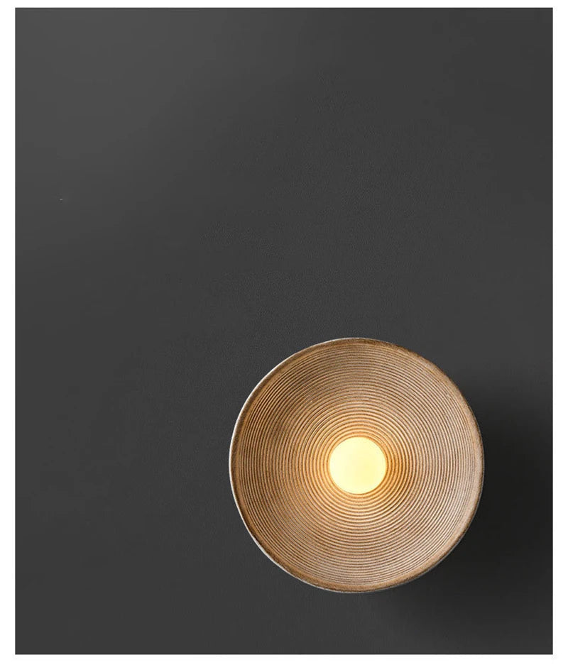 Nordic LED Wandlamp Wabi Sabi – Retro Slaapkamer & Hotel Wandverlichting