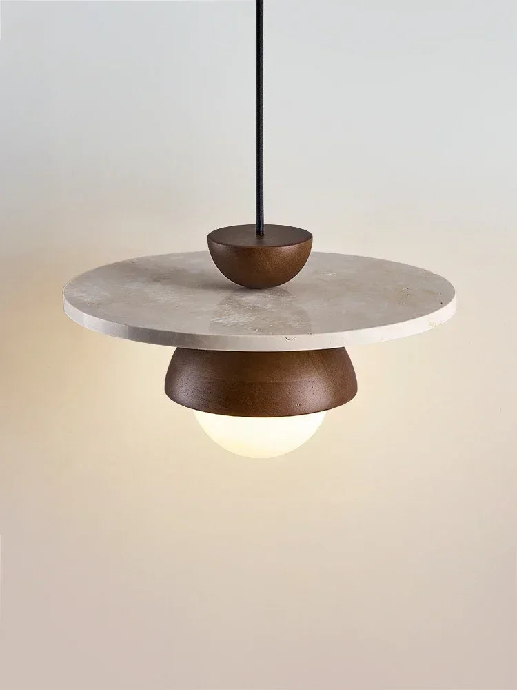 Deense Creatieve LED Hanglamp Walnoothout Voor Slaapkamer & Woonkamer