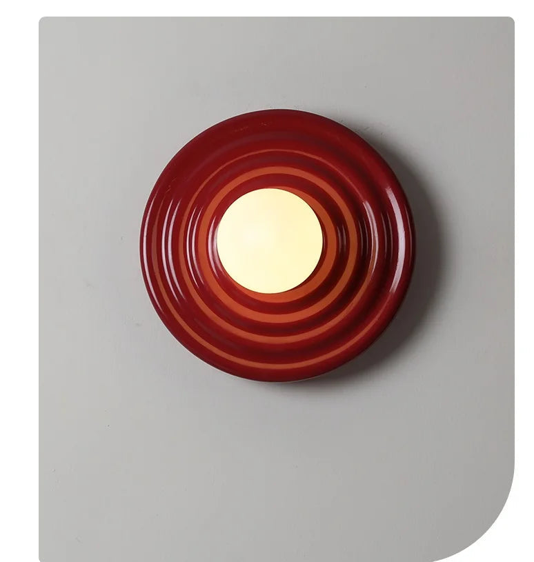 Retro LED Wandlamp Kleurrijk Rond