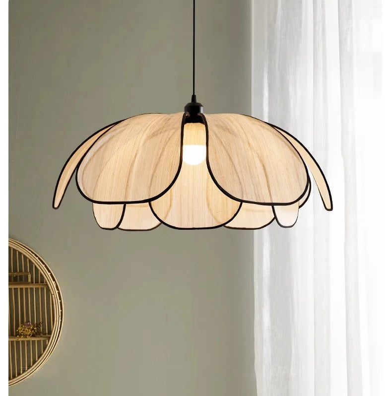 Vintage Lotus Hanglamp Handgeweven E27 Voor Woonkamer & Slaapkamer