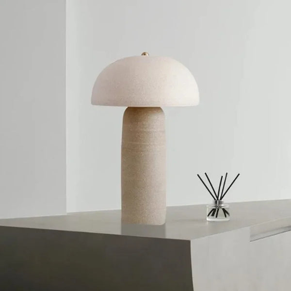 Wabi-Sabi Tafellamp – Japanse Keramiek Potvorm G9 LED Designlamp
