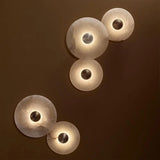 Ronde Marmeren Wandlamp – Nordic Minimalistisch LED Bedlamp