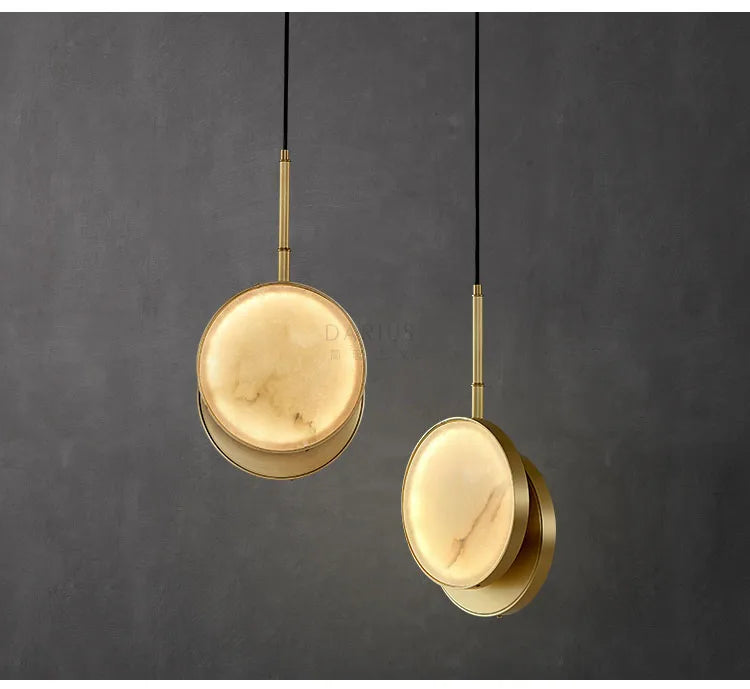 Round Marble Wall Lamp