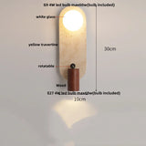 Travertin Wandlamp – Wabi-Sabi LED Natuursteen Bedlamp