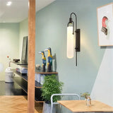 Moderne LED Wandlamp – Glas & Metaal Slaapkamer/Woonkamer Goud/Zwart