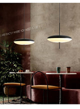 Nordic LED Hanglamp – Vliegende Schotel Design – Zwart/Wit – E27