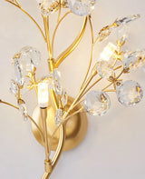 Kristallen Wandlamp Gouden Takken – LED G4 Slaapkamer & Woonkamer