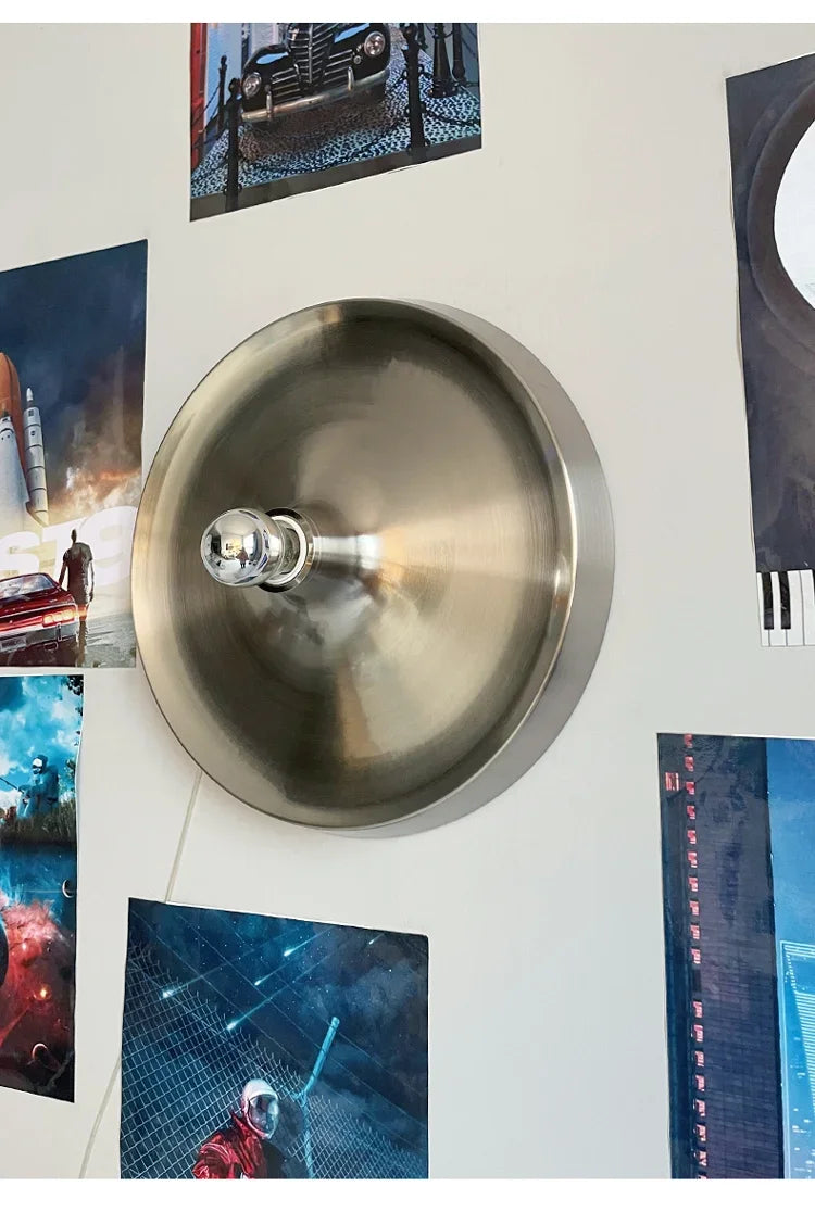 Nordic Ripple Disc Wandlamp – Bauhaus UFO Schotel Vintage Design LED