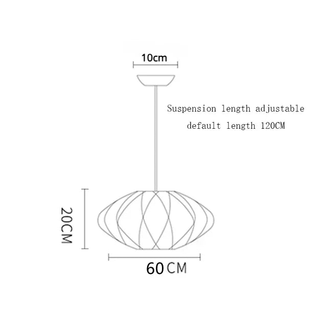 LED Hanglamp Zijde Wit Voor Woonkamer & Hotel