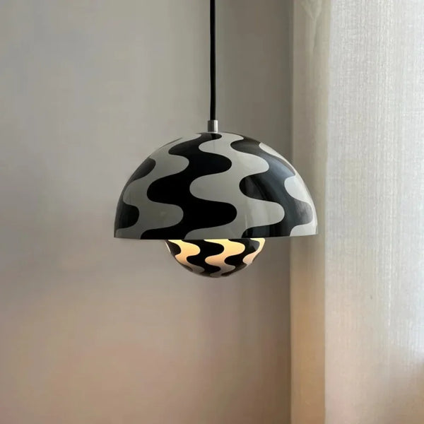 Moderne Nordic Bloemknop Hanglamp – Metaal, LED, E27, Meerdere Kleuren