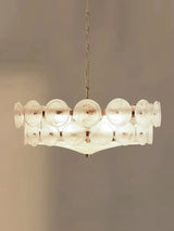 Franse Retro Hanglamp – Luxe Gekleurd Glas LED Pendant Light E14