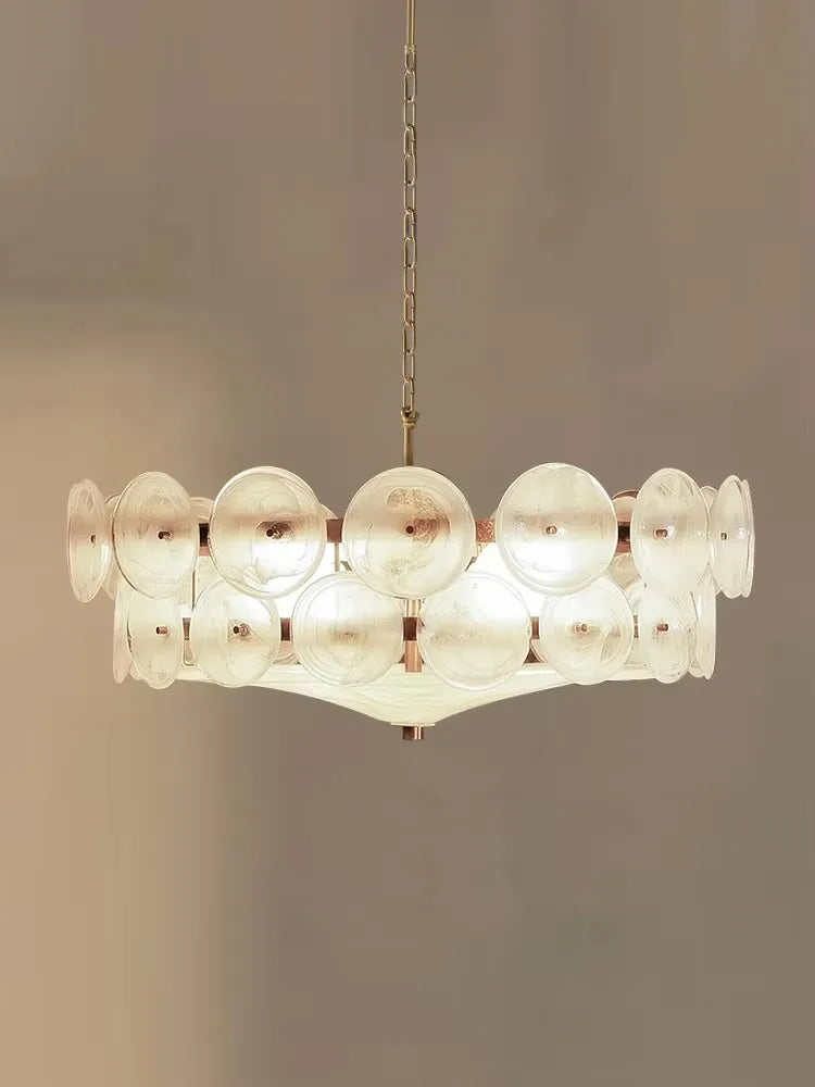 Franse Retro Hanglamp – Luxe Gekleurd Glas LED Pendant Light E14