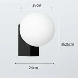 Deense Wandlamp G9 Glasbol Modern Voor Slaapkamer & Foyer