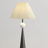 Wabi-Sabi Vloerlamp – Minimalistisch Japans Design met Stoffen Kap