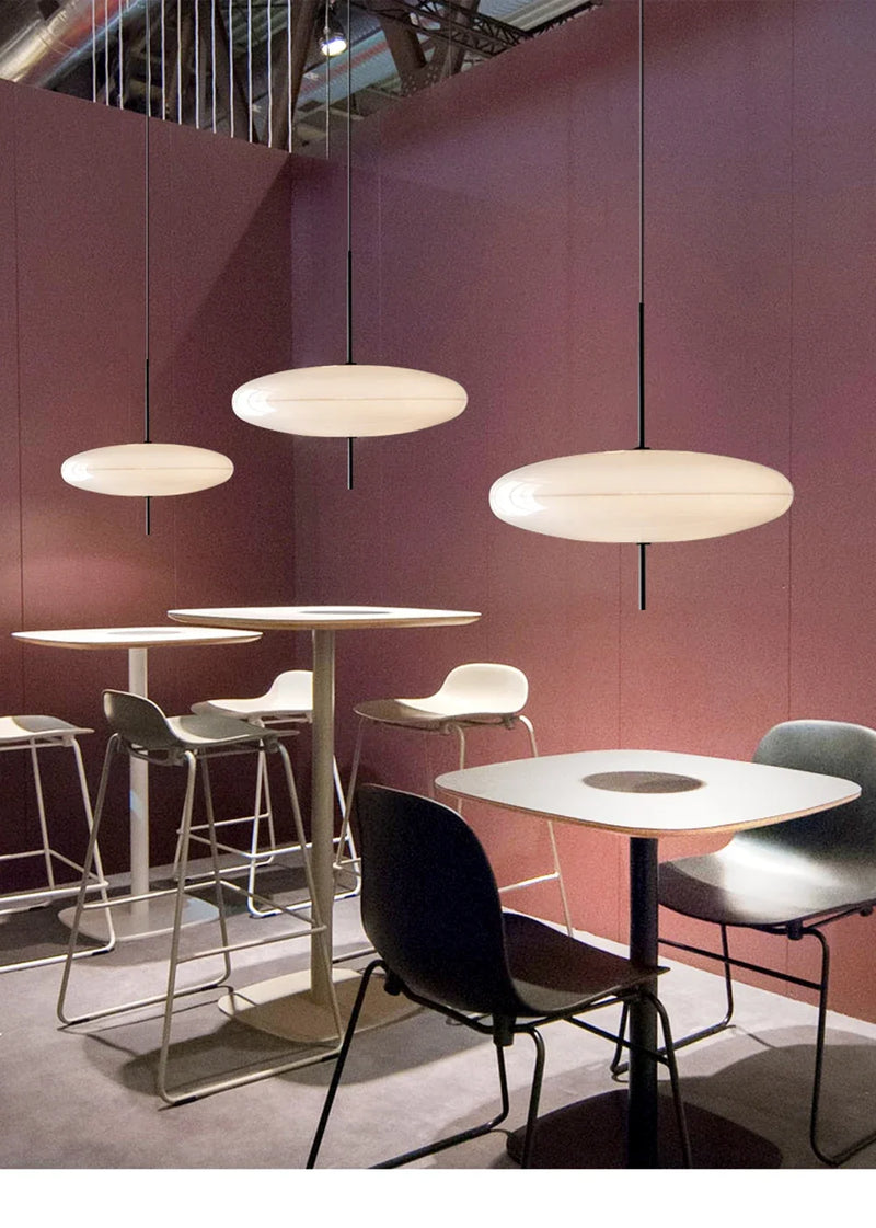 Nordic LED Hanglamp – Vliegende Schotel Design – Zwart/Wit – E27