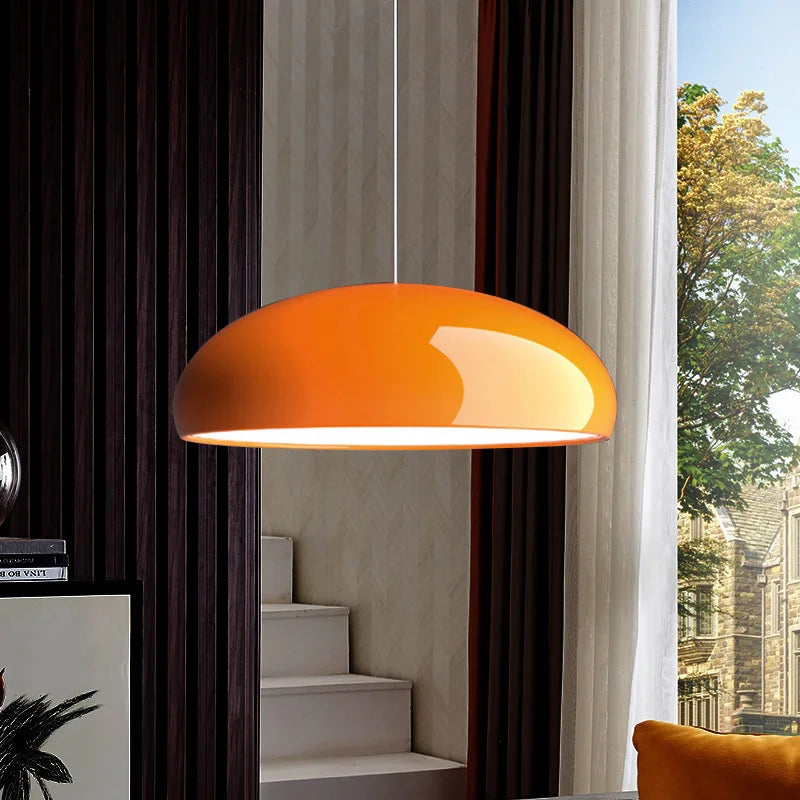 Nordic LED Hanglamp Rond Aluminium Zwart Wit Rood Groen Oranje