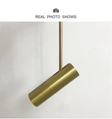 Moderne LED Hanglamp Aluminium Zwart Goud 2-Lichts Voor Woonkamer