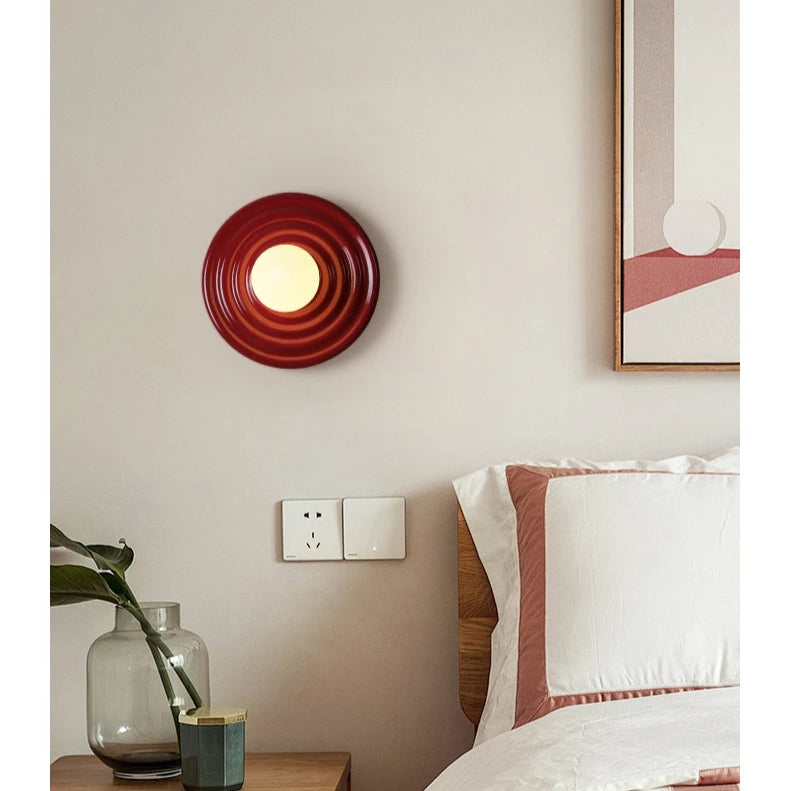 Retro LED Wandlamp Kleurrijk Rond