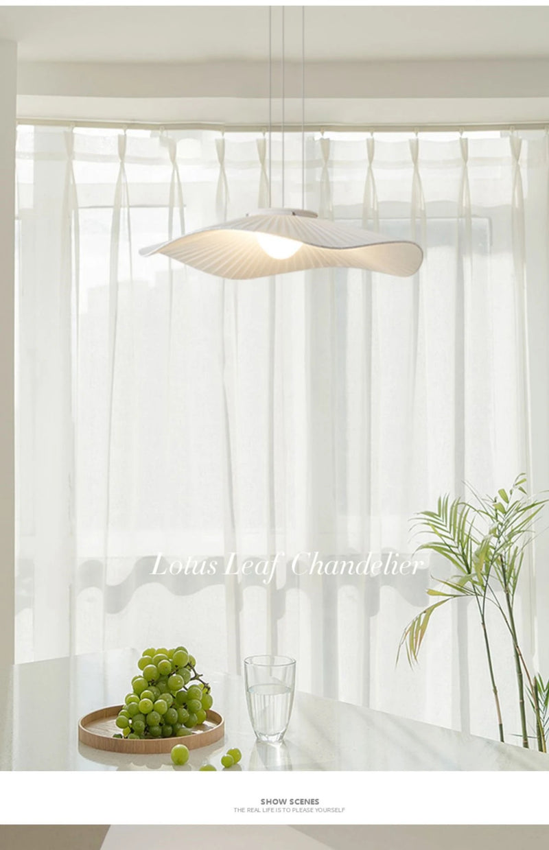 Moderne Stoffen LED Hanglamp – Dimbare Nordic Plafondlamp E27 Wit