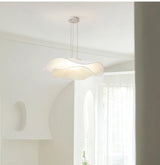 Moderne Stoffen LED Hanglamp – Dimbare Nordic Plafondlamp E27 Wit