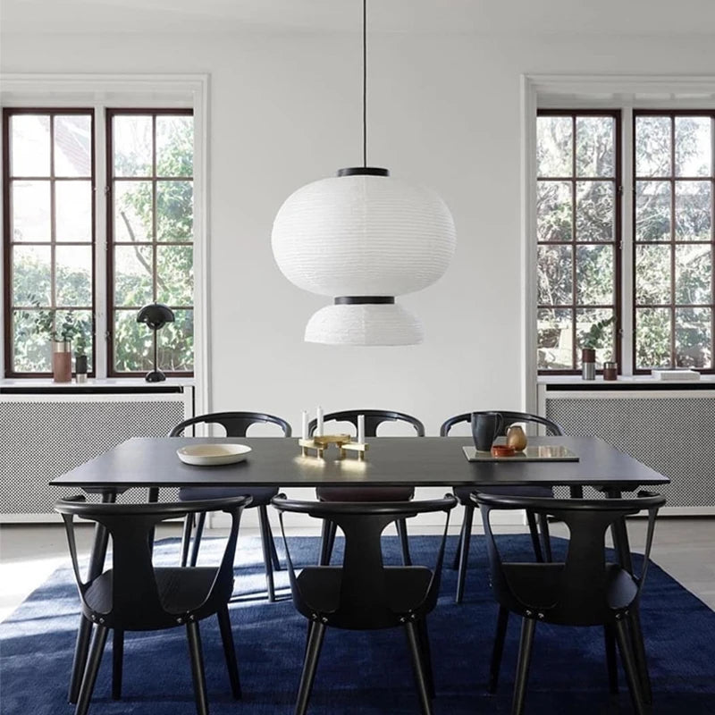 Wabi-Sabi Hanglamp – Japanse Rijstpapier LED Pendel