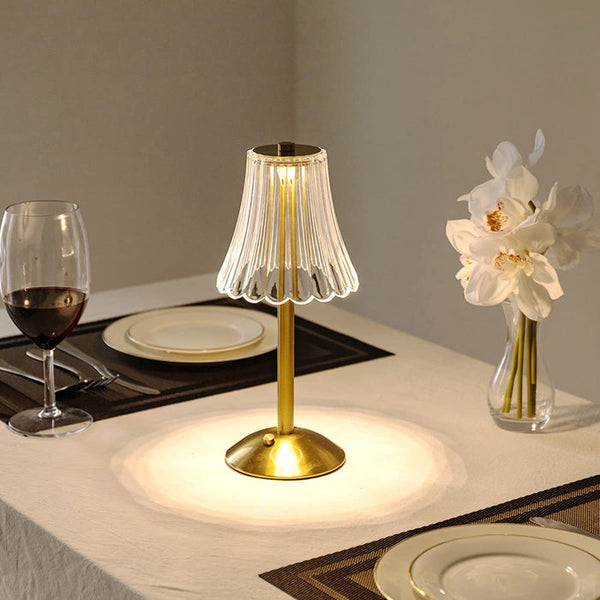 Klassieke Gouden Kristallen Tafellamp